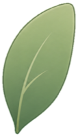 Watercolor streak leaf